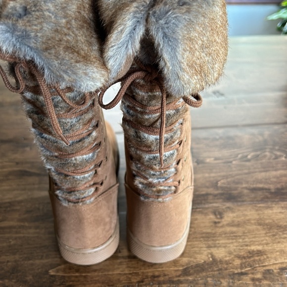 NWOT Rampage Women's Ram-Asher Chestnut Brown Winter Boots Size 7.5M - Picture 5 of 7